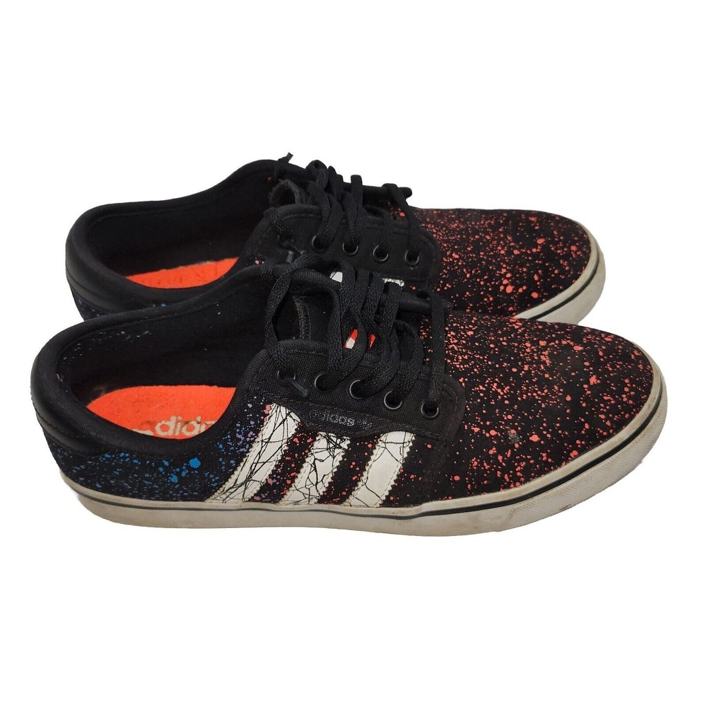 Adidas Shoes Seeley In Colors Mens Black FTW White Sole Red Sz 8.5 Walking Style